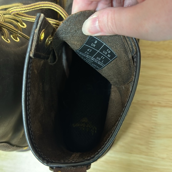 Dr. Martens 1460 CRAZY HORSE LEATHER LACE UP BOOTS BROWN — Men’s 10, Women’s 11 - Picture 9 of 12